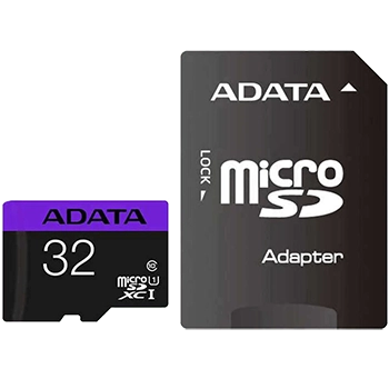 کارت حافظه‌ microSDHC ای دیتا مدل Premier کلاس 10 استاندارد UHS-I U1 سرعت 80MBps ظرفیت 32 گیگابایت به همراه با آداپتور SD